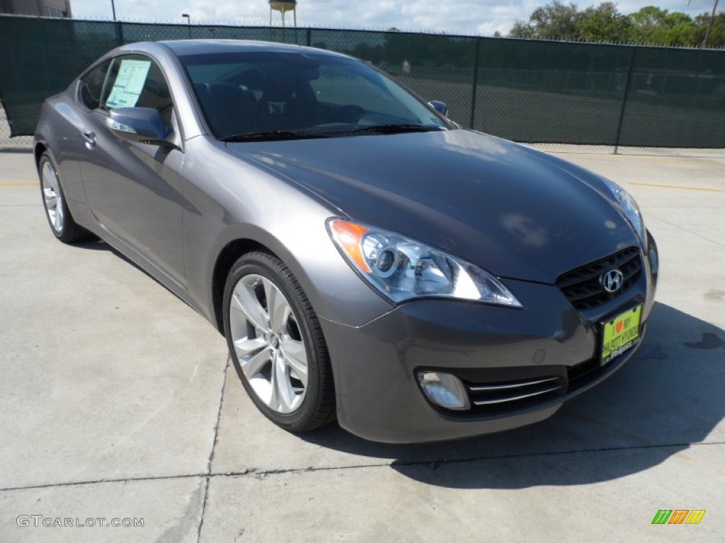 2012 Genesis Coupe 3.8 Grand Touring - Nordschleife Gray / Black Leather photo #1