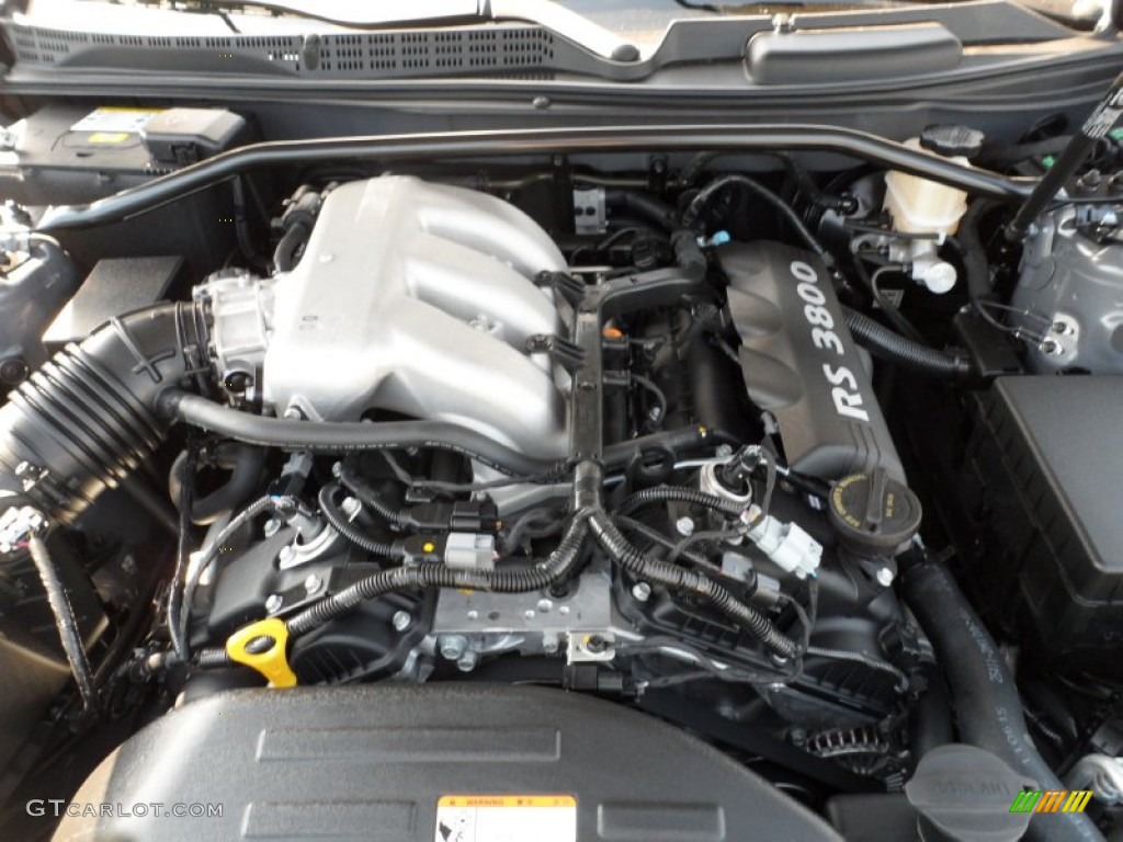 2012 Hyundai Genesis Coupe 3.8 Grand Touring 3.8 Liter DOHC 24-Valve Dual-CVVT V6 Engine Photo #55007602