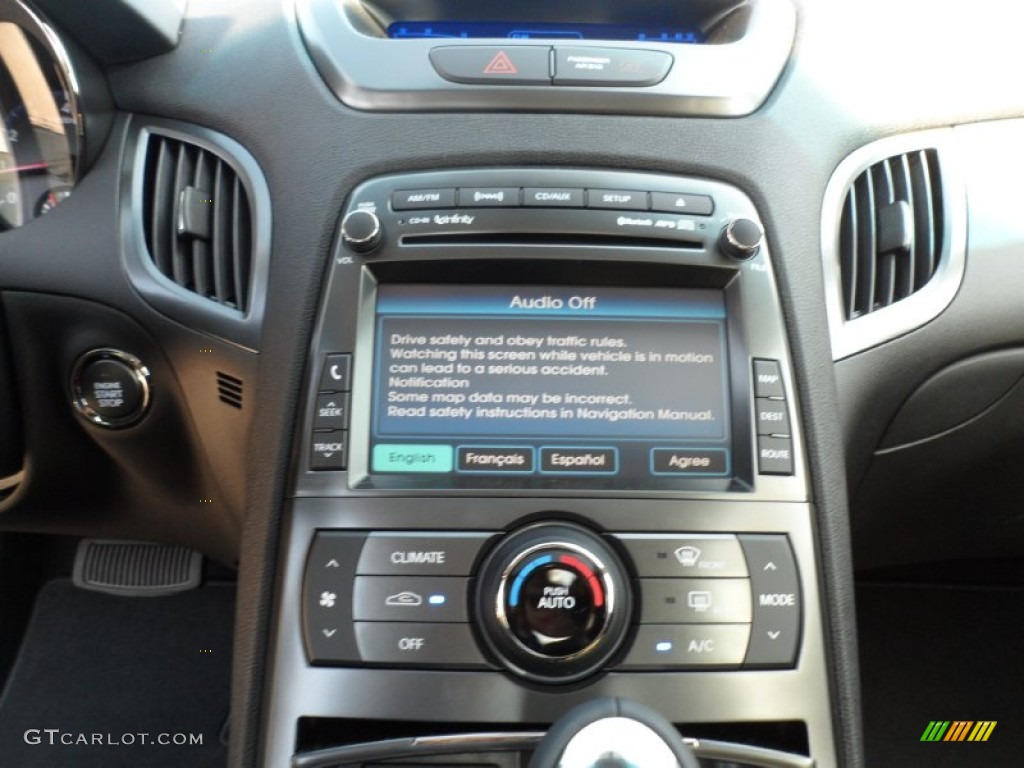 2012 Hyundai Genesis Coupe 3.8 Grand Touring Controls Photo #55007704