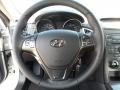 Black Cloth 2012 Hyundai Genesis Coupe 2.0T Steering Wheel