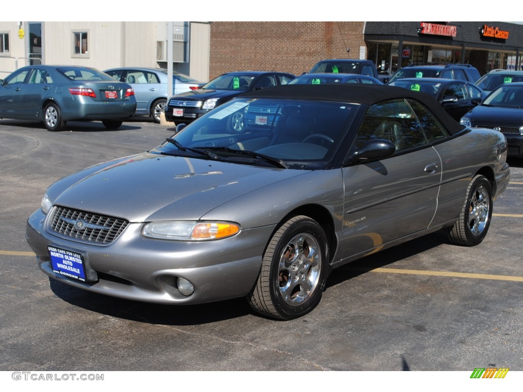 1998 Sebring JXi Convertible - Bright Platinum Metallic / Agate Black/Light Camel photo #2