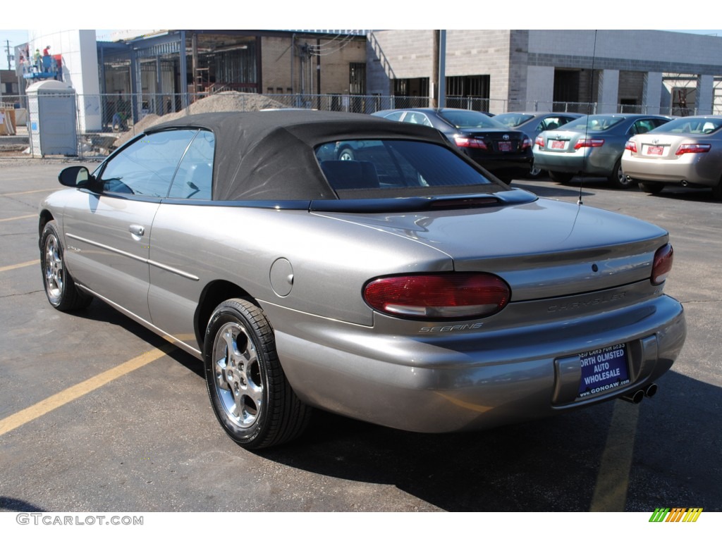 1998 Sebring JXi Convertible - Bright Platinum Metallic / Agate Black/Light Camel photo #6
