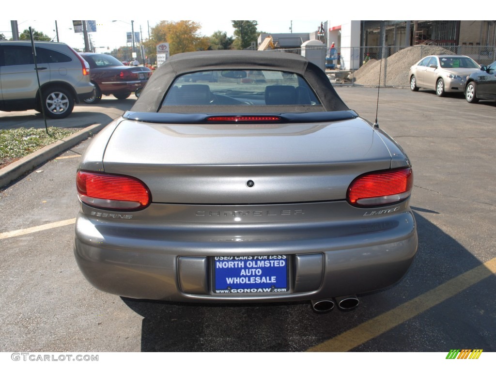 1998 Sebring JXi Convertible - Bright Platinum Metallic / Agate Black/Light Camel photo #8