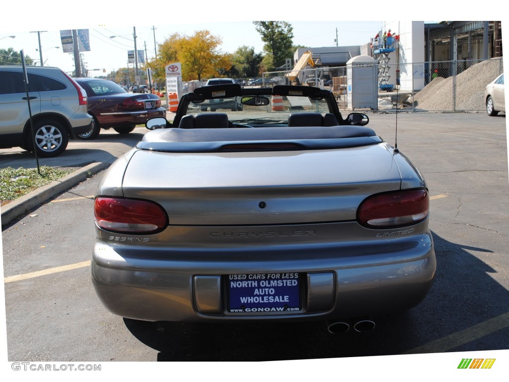1998 Sebring JXi Convertible - Bright Platinum Metallic / Agate Black/Light Camel photo #9