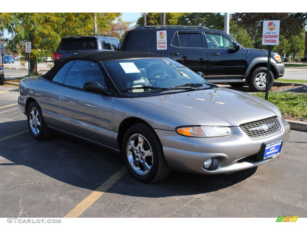 1998 Sebring JXi Convertible - Bright Platinum Metallic / Agate Black/Light Camel photo #14