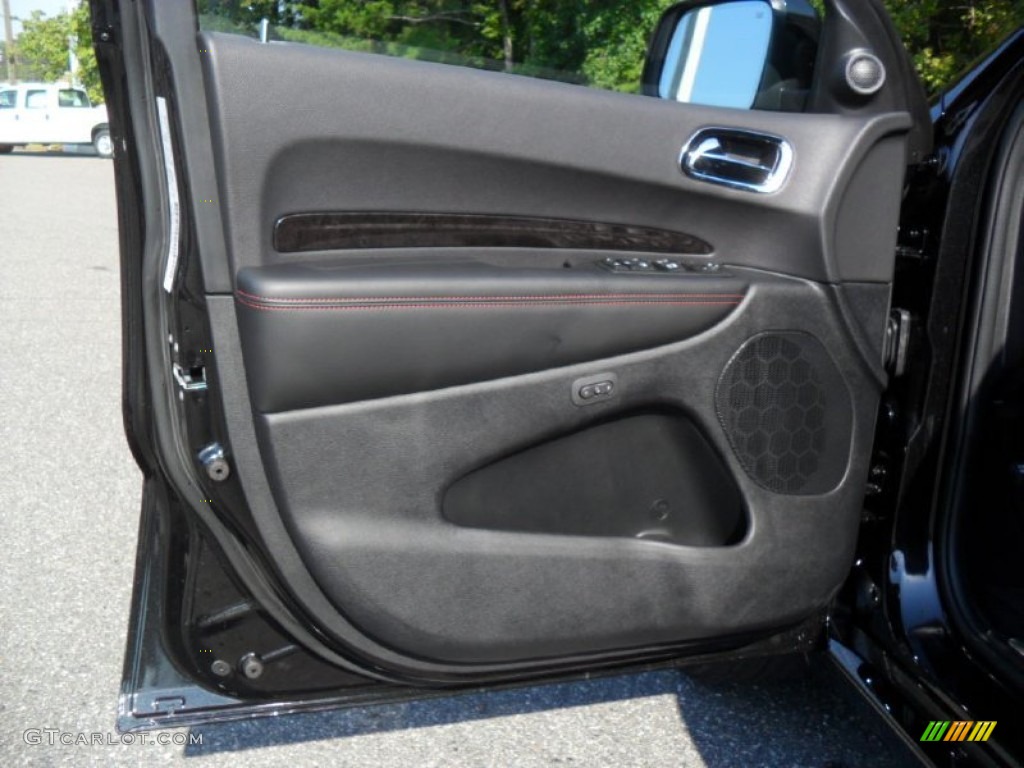2012 Dodge Durango R/T Black Door Panel Photo #55009052