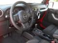 Black 2012 Jeep Wrangler Sahara 4x4 Interior Color