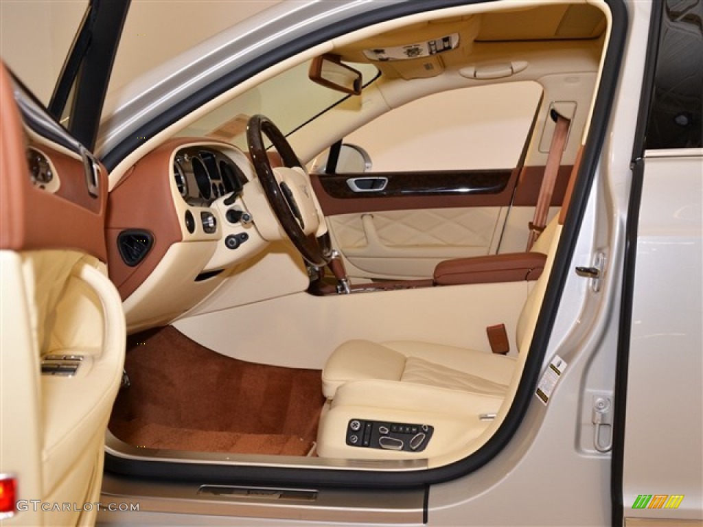 Magnolia/Saddle Interior 2012 Bentley Continental Flying Spur Speed Photo #55010764