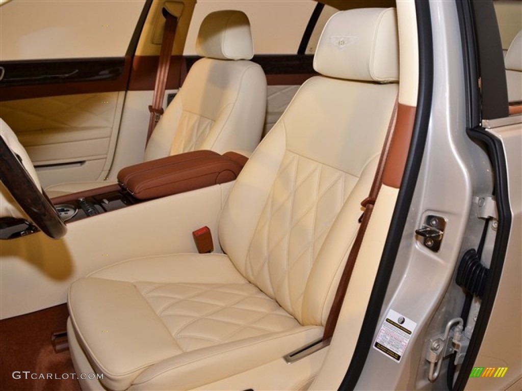 Magnolia/Saddle Interior 2012 Bentley Continental Flying Spur Speed Photo #55010773
