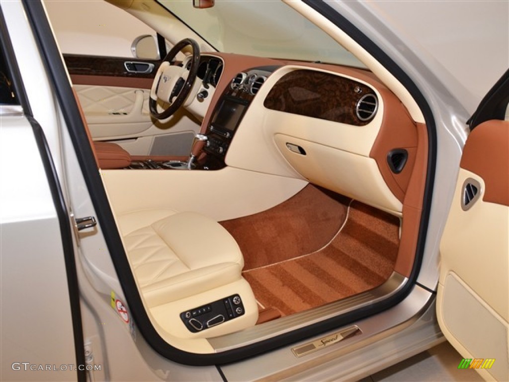 Magnolia/Saddle Interior 2012 Bentley Continental Flying Spur Speed Photo #55010781
