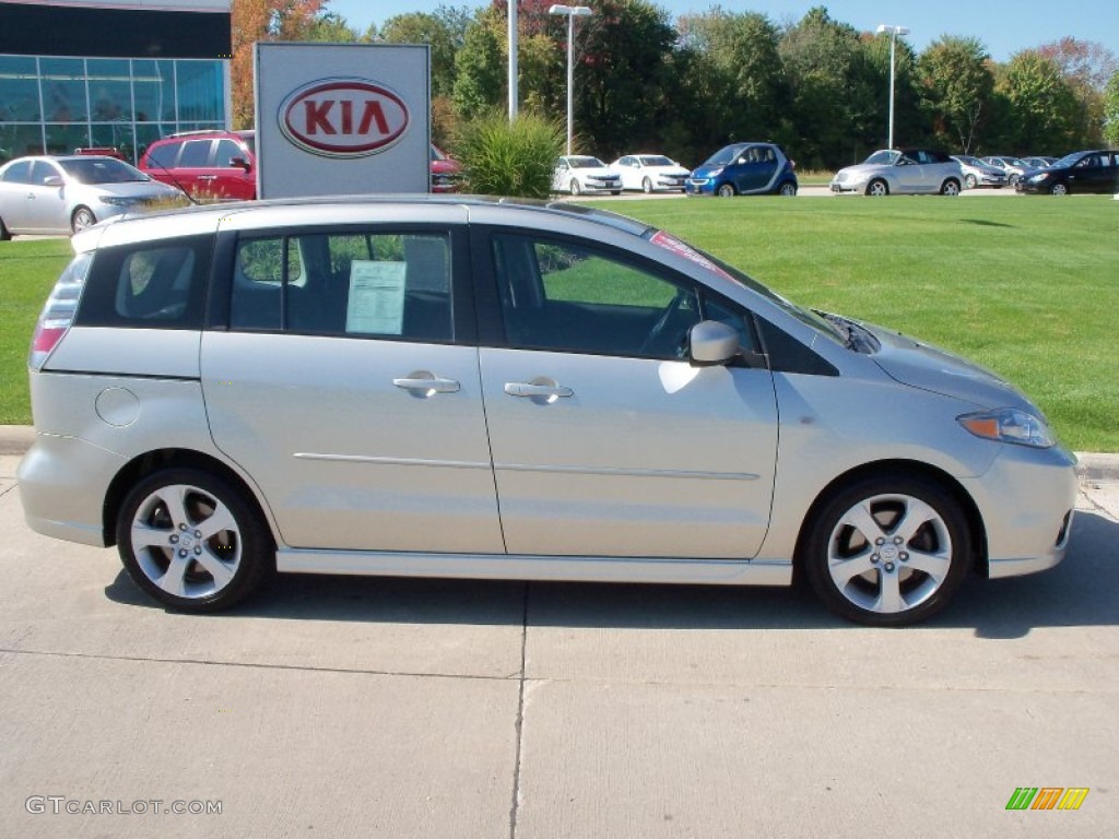 2007 MAZDA5 Touring - True Silver Metallic / Black photo #3