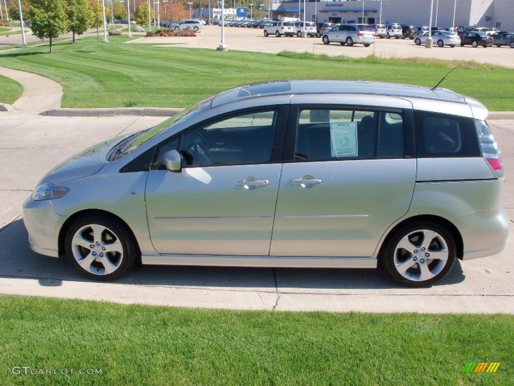 2007 MAZDA5 Touring - True Silver Metallic / Black photo #6