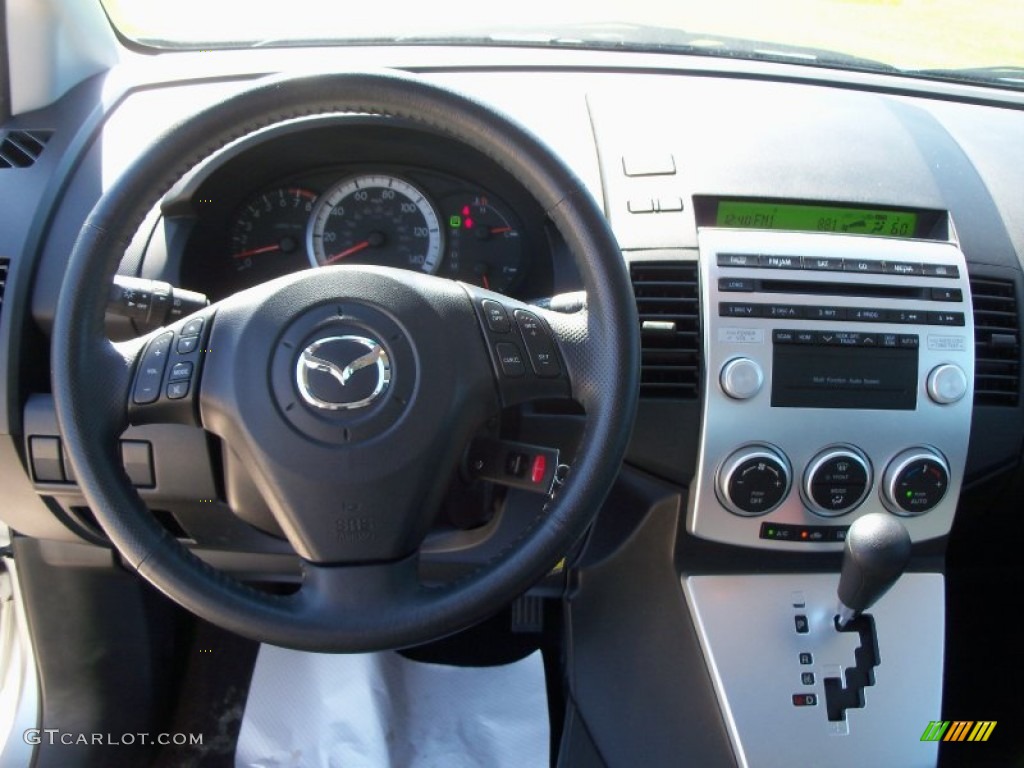 2007 MAZDA5 Touring - True Silver Metallic / Black photo #8