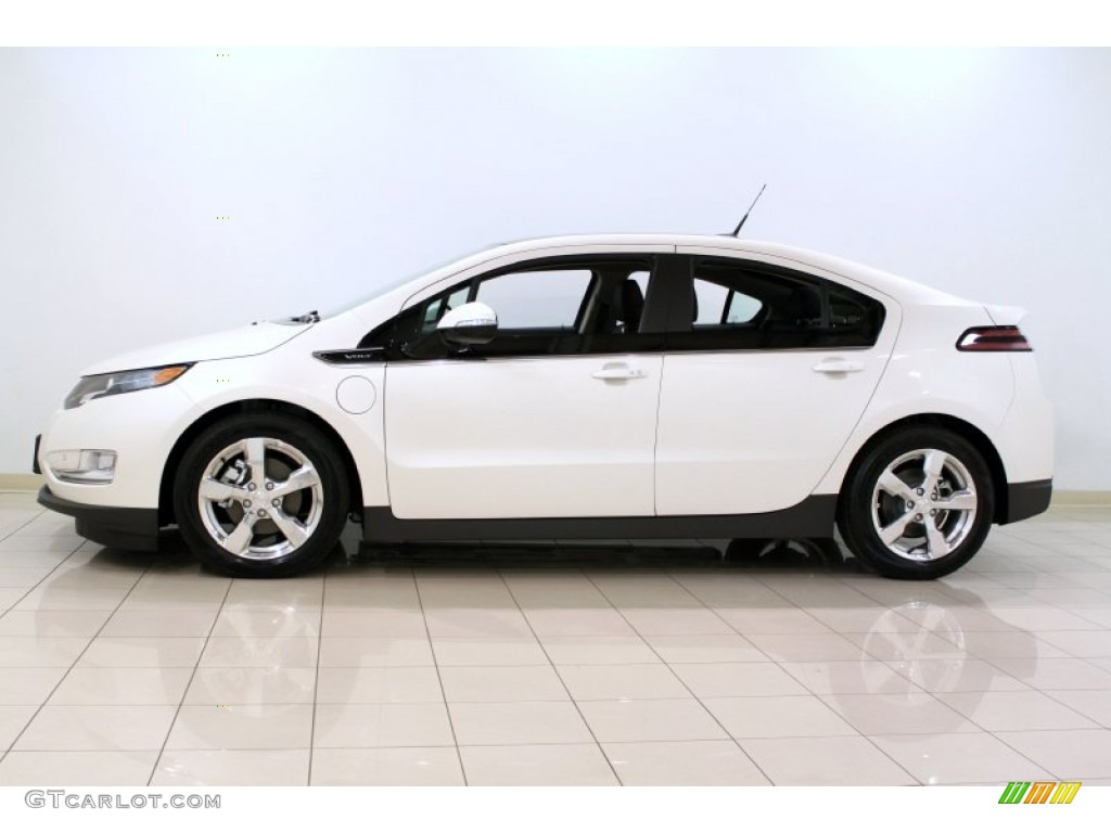 White Diamond Tricoat 2012 Chevrolet Volt Hatchback Exterior Photo #55013225