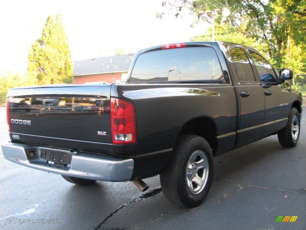 2004 Ram 1500 SLT Quad Cab - Black / Dark Slate Gray photo #5