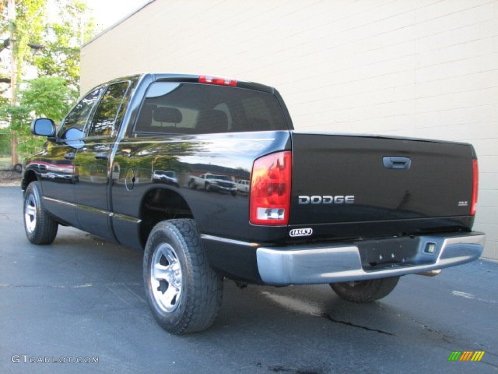 2004 Ram 1500 SLT Quad Cab - Black / Dark Slate Gray photo #7