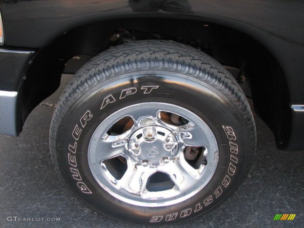 2004 Ram 1500 SLT Quad Cab - Black / Dark Slate Gray photo #13