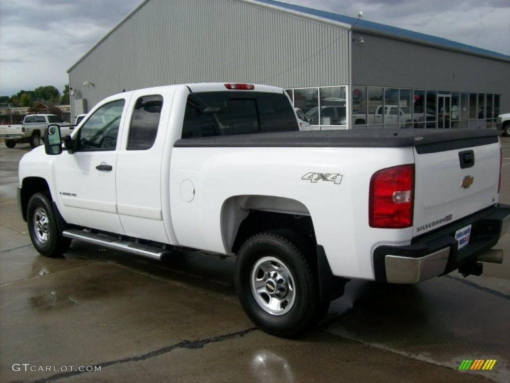 Summit White 2007 Chevrolet Silverado 2500HD LT Extended Cab 4x4 Exterior Photo #55015031