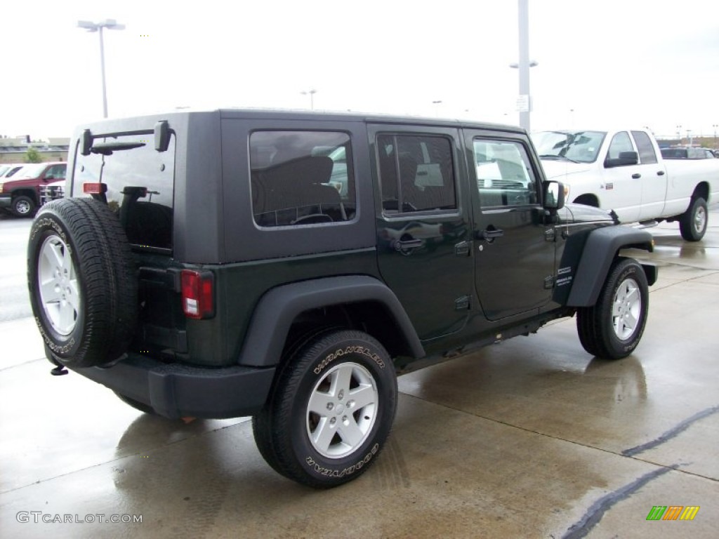 2010 Wrangler Unlimited Sport 4x4 - Natural Green Pearl / Dark Slate Gray/Medium Slate Gray photo #18