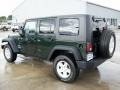 2010 Natural Green Pearl Jeep Wrangler Unlimited Sport 4x4  photo #23