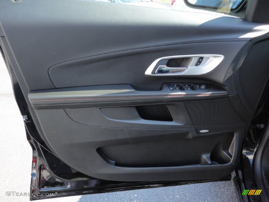 2012 Chevrolet Equinox LTZ AWD Jet Black Door Panel Photo #55015604