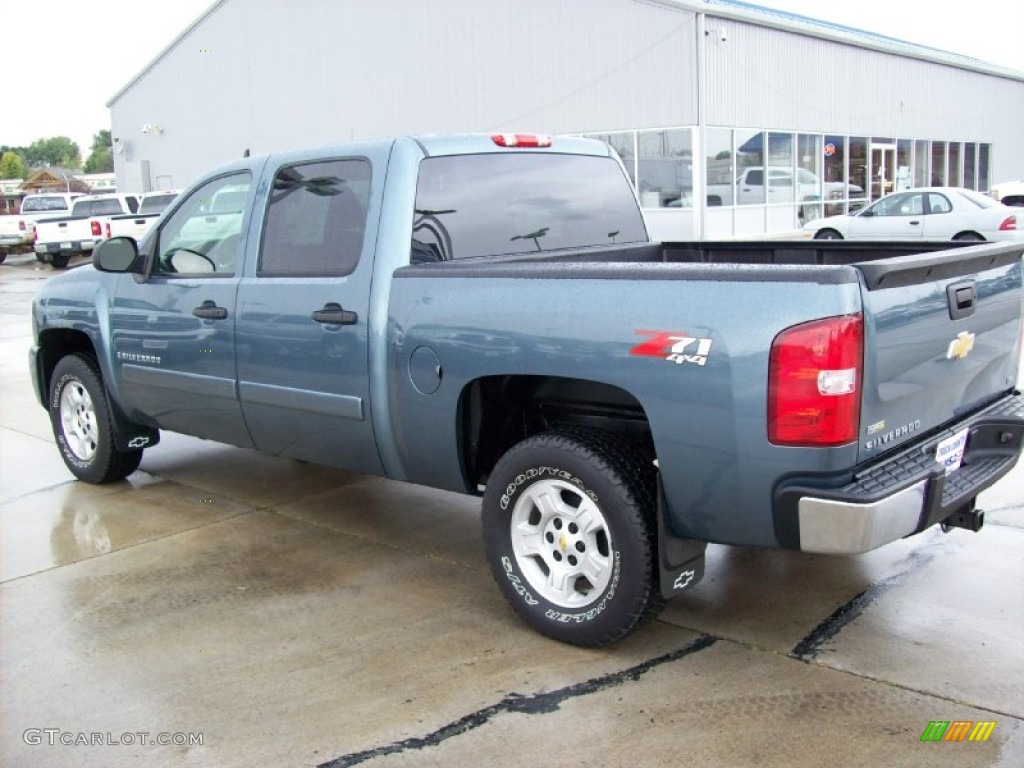 2008 Silverado 1500 LT Crew Cab 4x4 - Blue Granite Metallic / Ebony photo #26