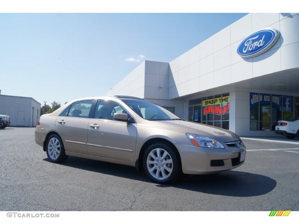 2006 Accord EX-L V6 Sedan - Desert Mist Metallic / Ivory photo #1