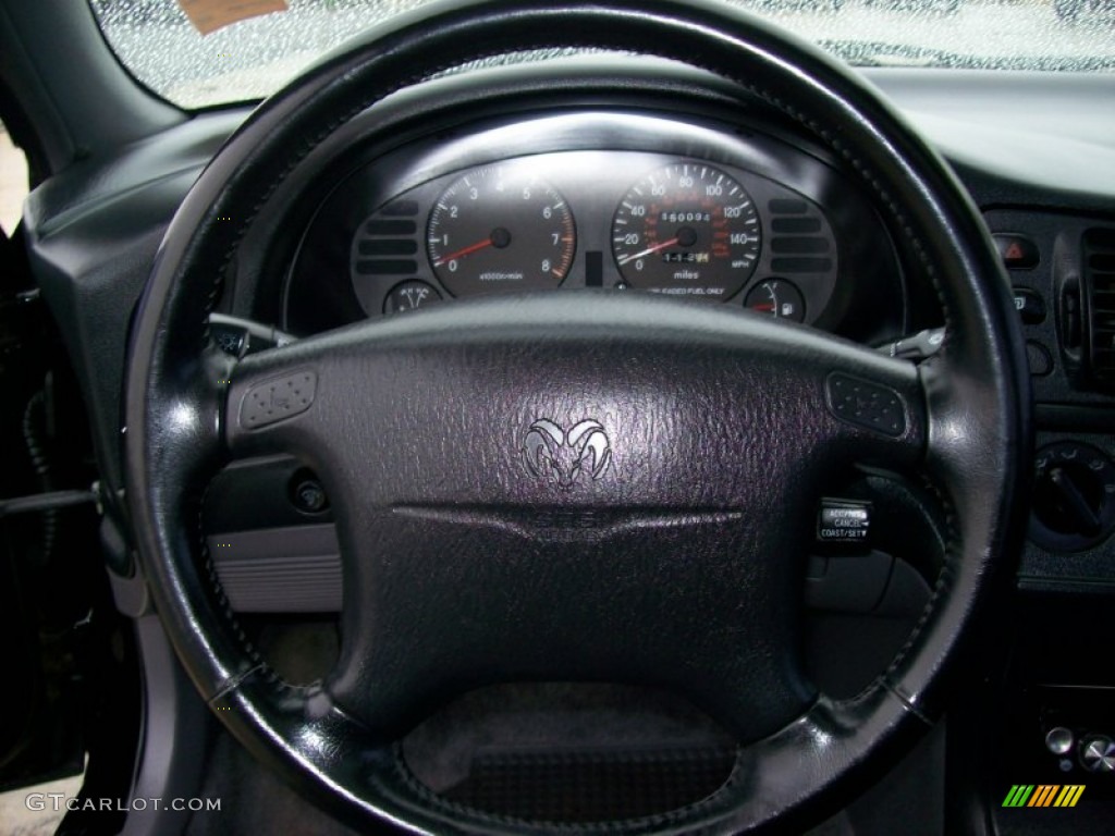 1998 Dodge Avenger ES Black/Gray Steering Wheel Photo #55016320