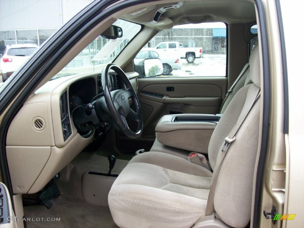 Tan Interior 2004 Chevrolet Silverado 2500HD LS Crew Cab 4x4 Photo #55016456