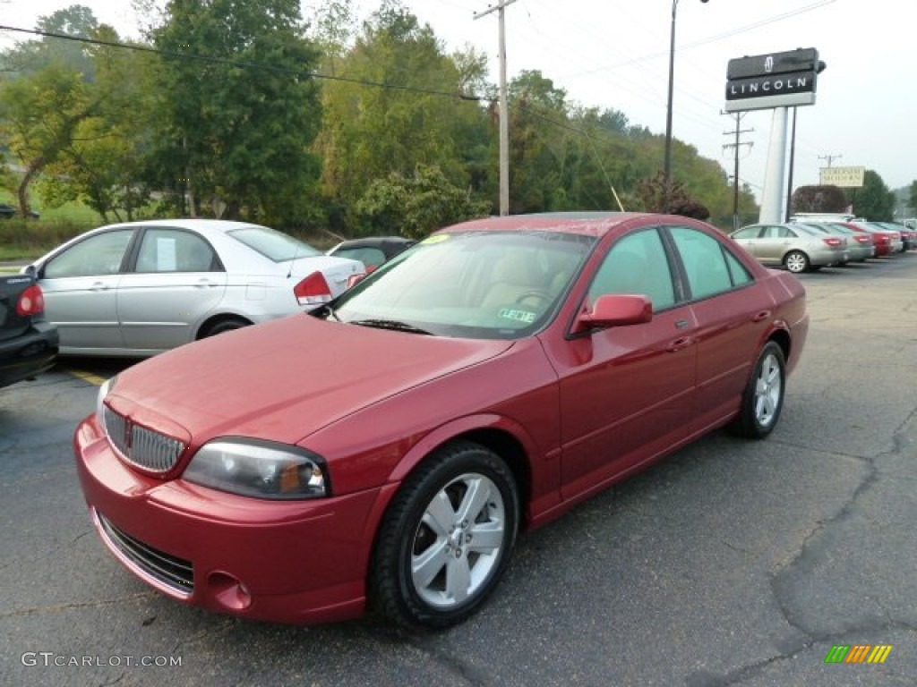 Vivid Red Metallic Lincoln LS