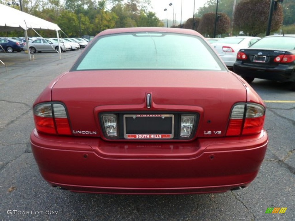 2006 LS V8 - Vivid Red Metallic / Beige photo #3