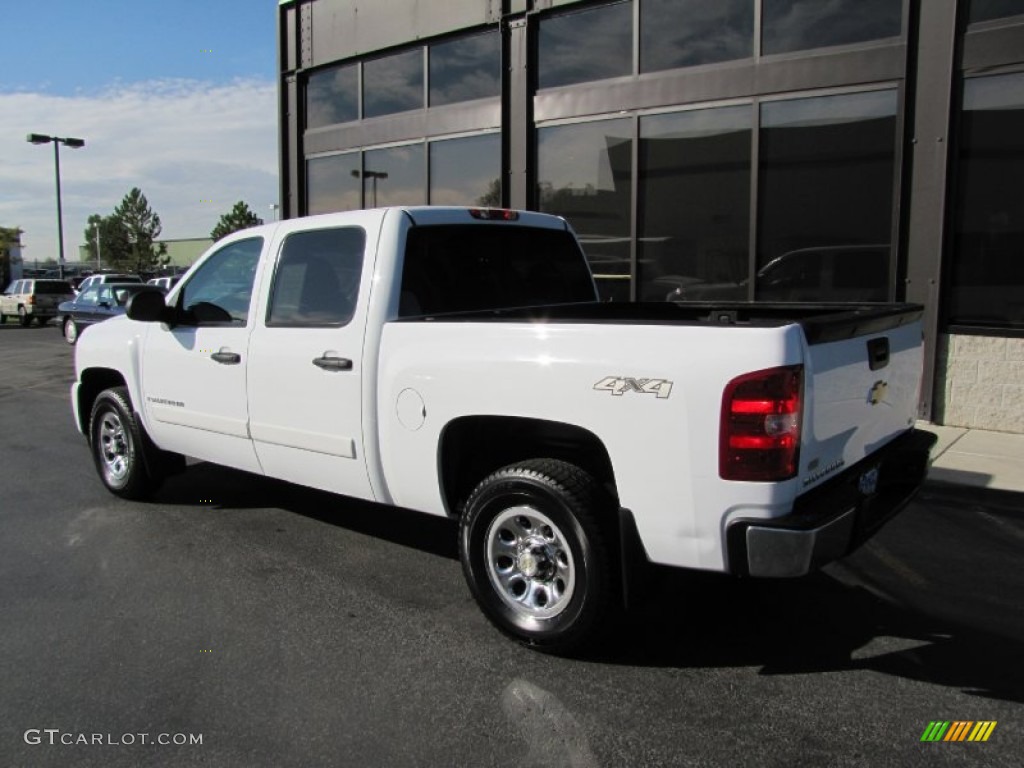 2008 Silverado 1500 LS Crew Cab 4x4 - Summit White / Dark Titanium photo #22