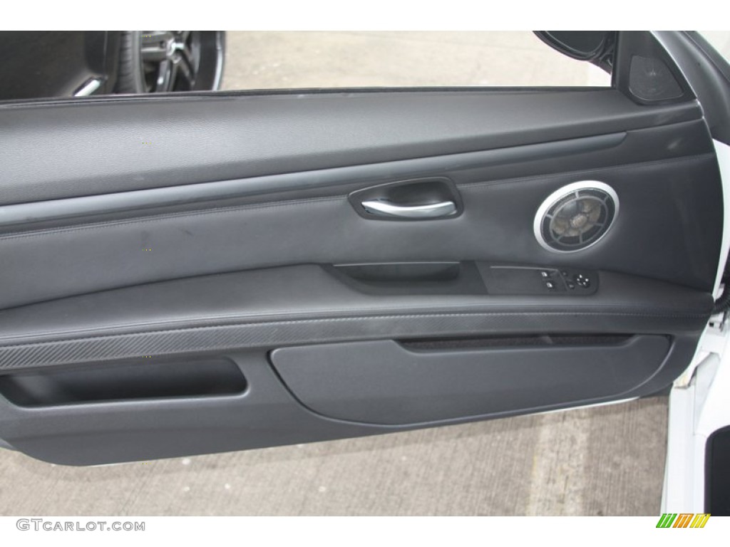 2008 BMW M3 Coupe Black Door Panel Photo #55020664
