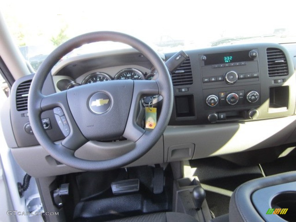 2012 Chevrolet Silverado 2500HD Work Truck Extended Cab 4x4 Dark Titanium Dashboard Photo #55021387