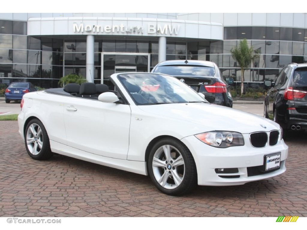 2008 1 Series 128i Convertible - Alpine White / Black photo #1