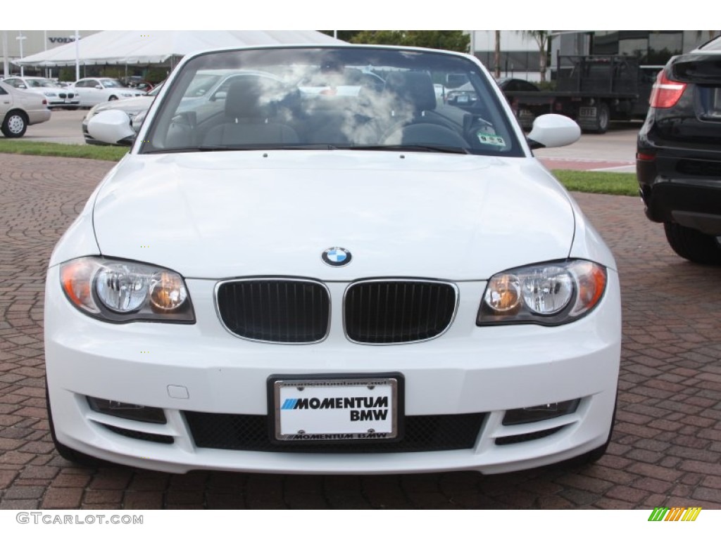 2008 1 Series 128i Convertible - Alpine White / Black photo #2