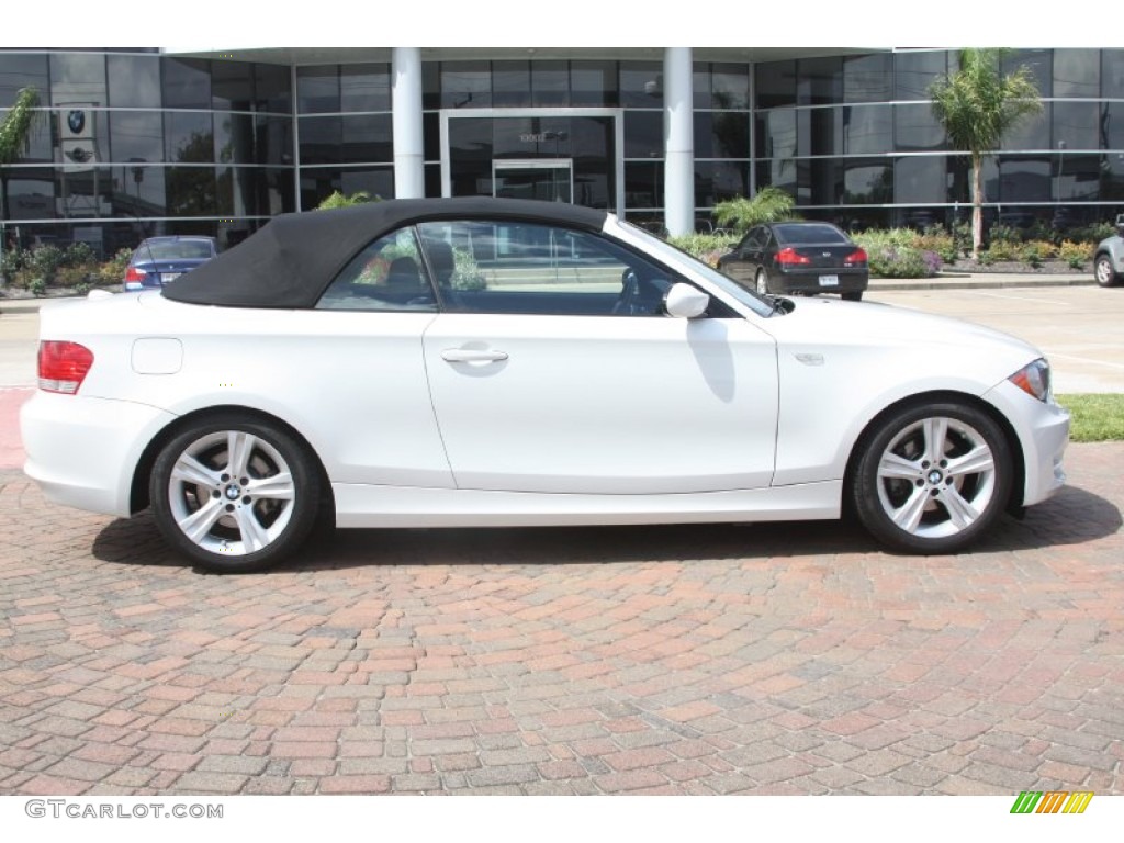 2008 1 Series 128i Convertible - Alpine White / Black photo #5
