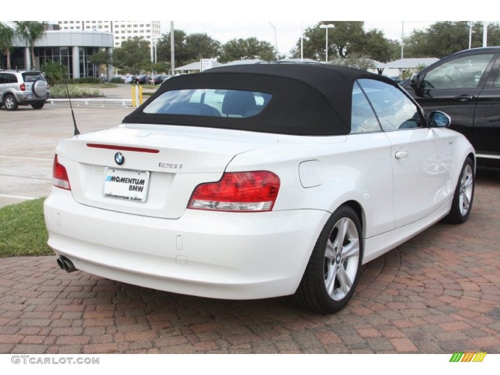 2008 1 Series 128i Convertible - Alpine White / Black photo #9