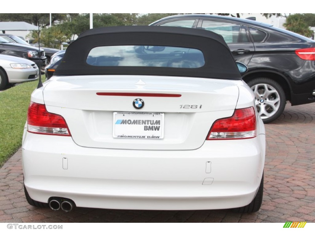 2008 1 Series 128i Convertible - Alpine White / Black photo #10