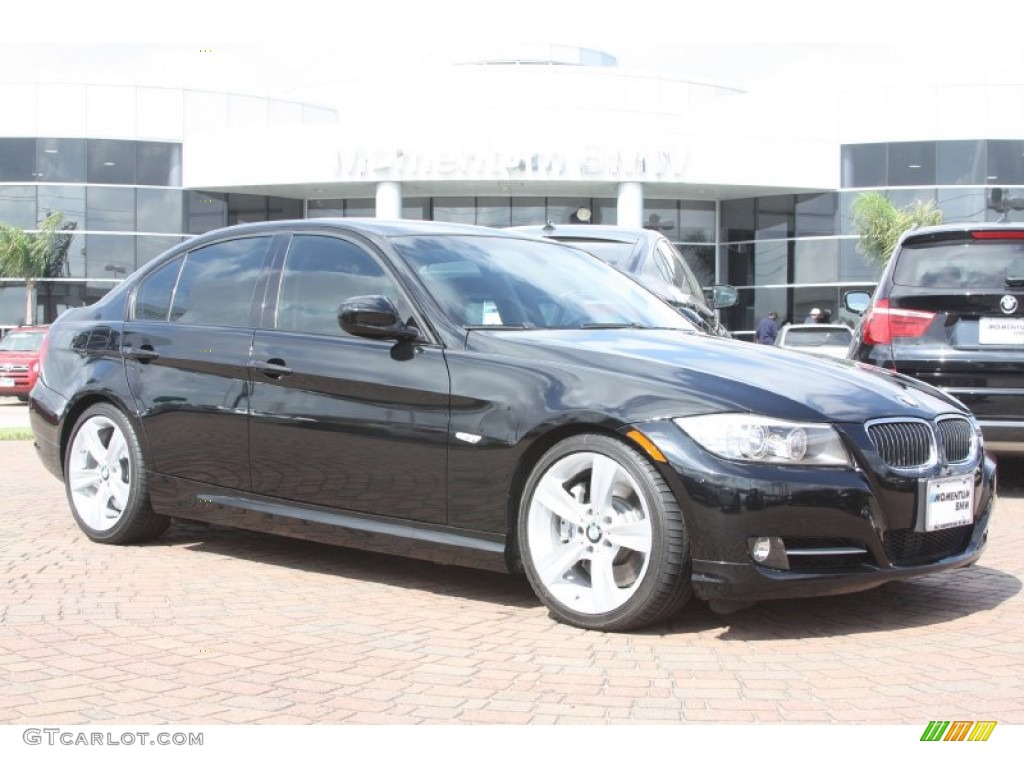 2009 3 Series 335i Sedan - Jet Black / Black photo #1