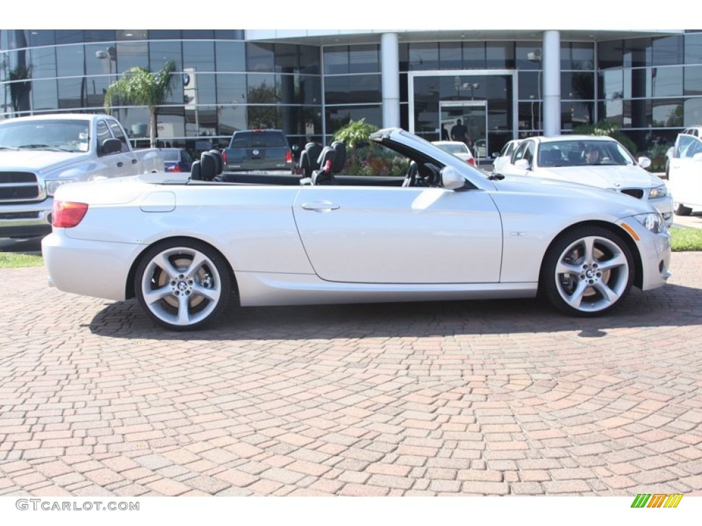 2012 3 Series 335i Convertible - Titanium Silver Metallic / Black photo #4