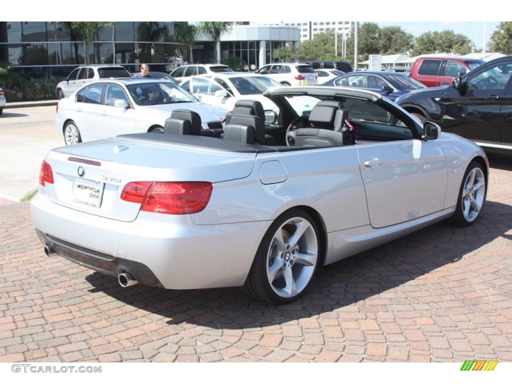 2012 3 Series 335i Convertible - Titanium Silver Metallic / Black photo #7