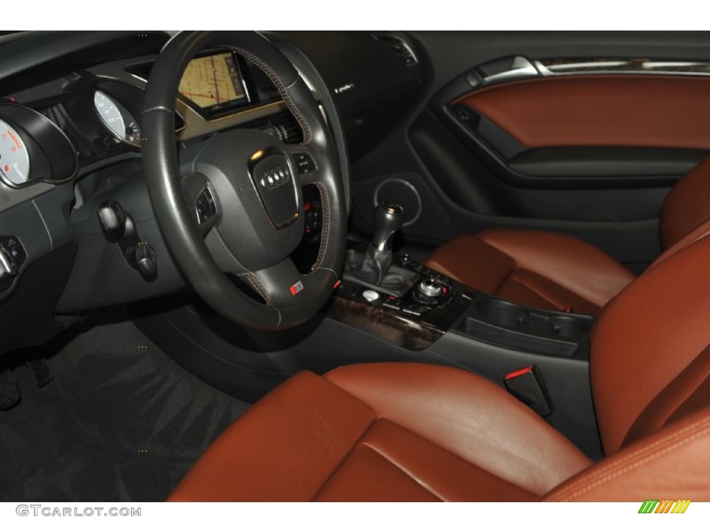 Tuscan Brown Silk Nappa Leather Interior 2009 Audi S5 4.2 quattro Photo #55024395