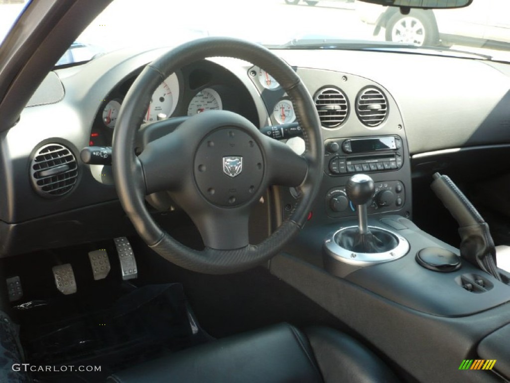 2006 Dodge Viper SRT-10 Coupe Black/Black Dashboard Photo #55024962
