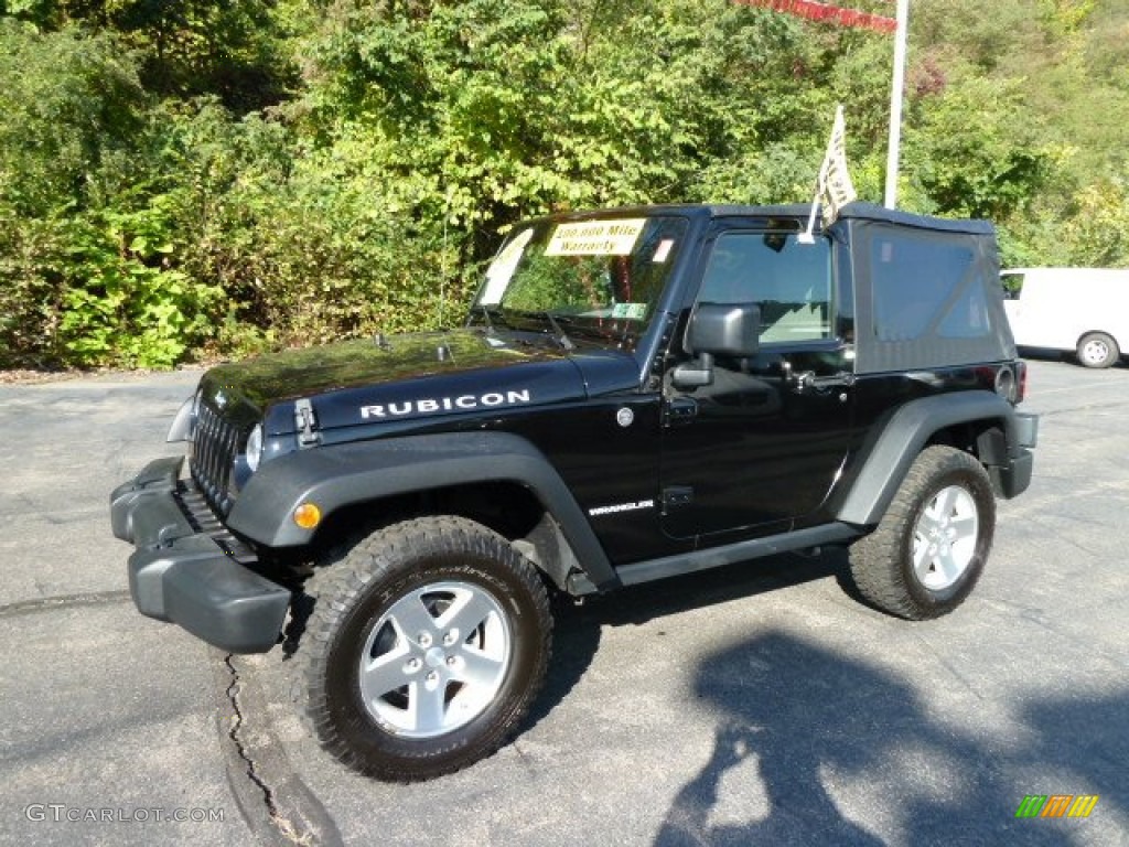 2009 Wrangler Rubicon 4x4 - Black / Dark Slate Gray/Medium Slate Gray photo #1