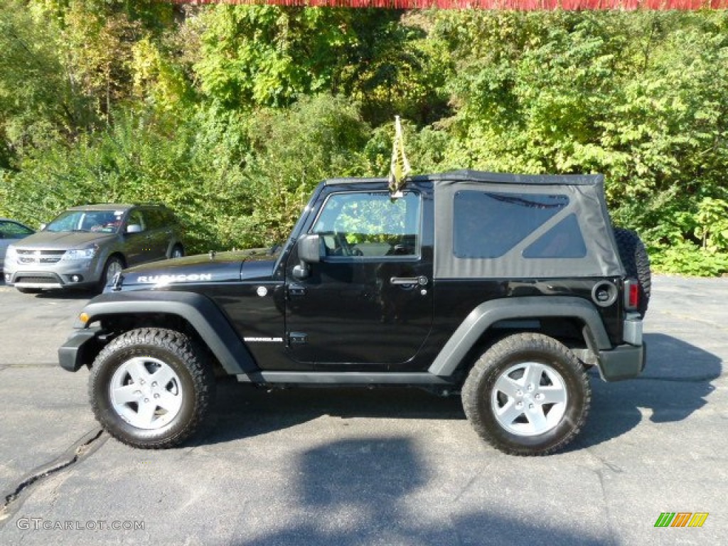 Black 2009 Jeep Wrangler Rubicon 4x4 Exterior Photo #55026042
