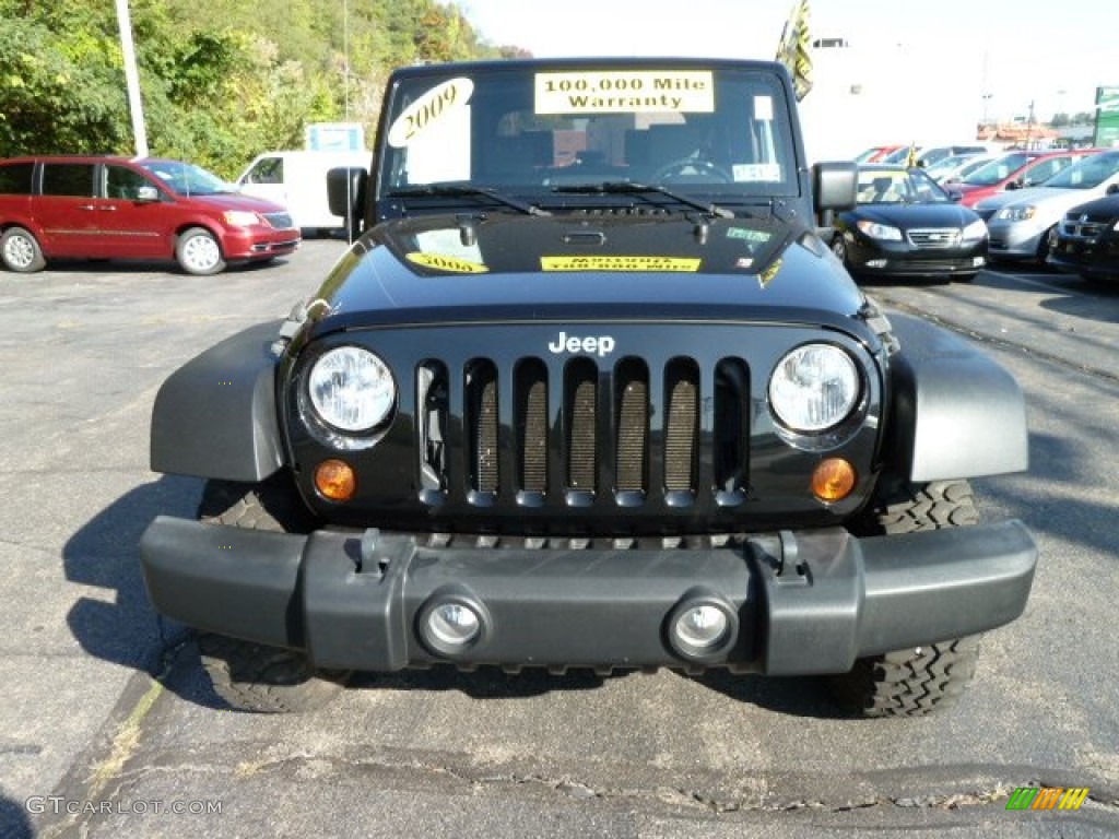 Black 2009 Jeep Wrangler Rubicon 4x4 Exterior Photo #55026099