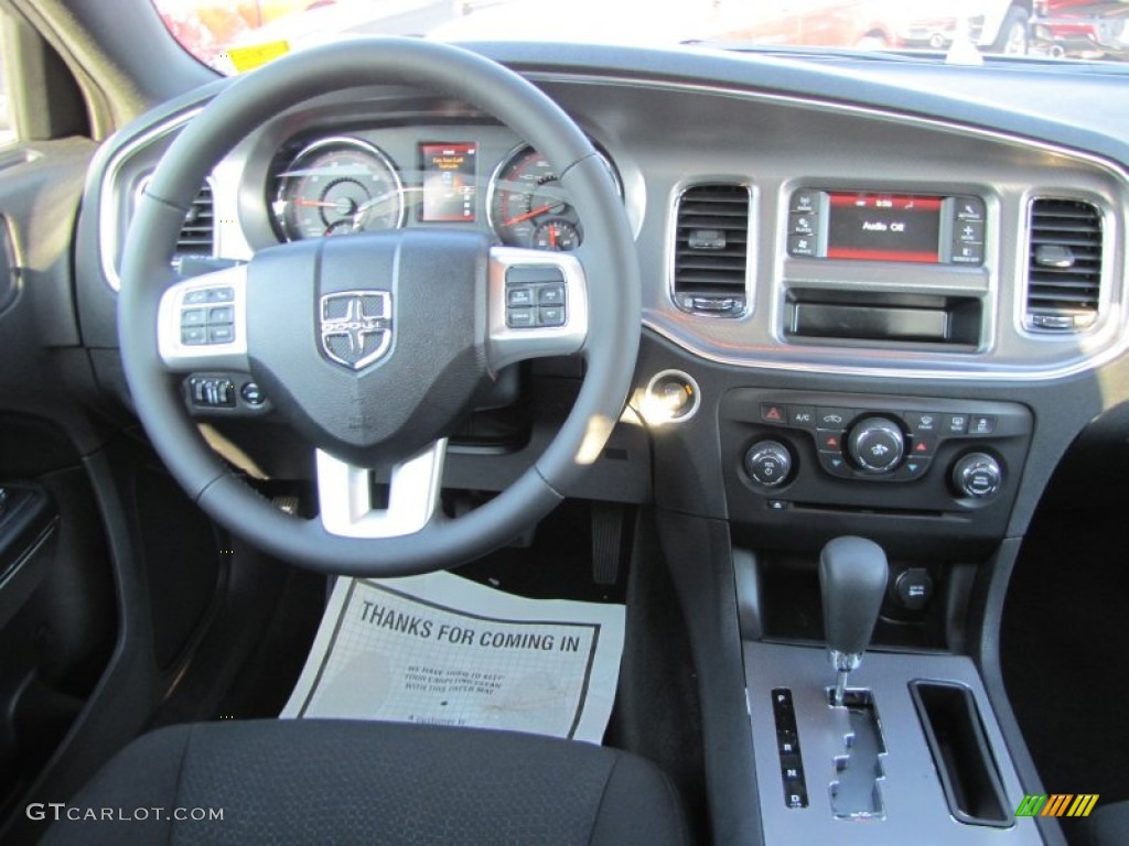 2012 Dodge Charger SE Black Dashboard Photo #55026678