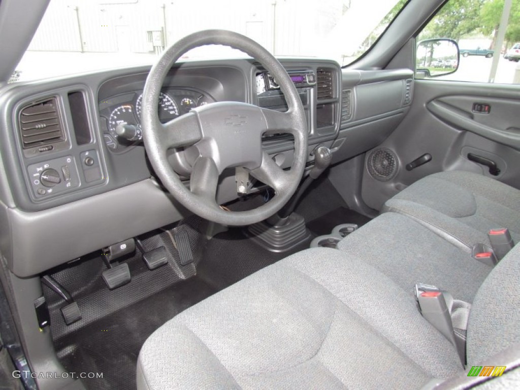 2005 Chevrolet Silverado 1500 LS Regular Cab Dark Charcoal Dashboard Photo #55027185