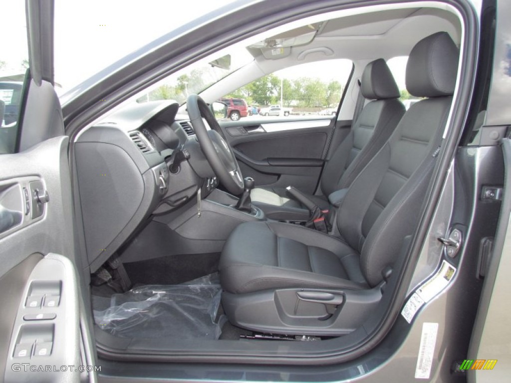 Titan Black Interior 2012 Volkswagen Jetta TDI Sedan Photo #55028484